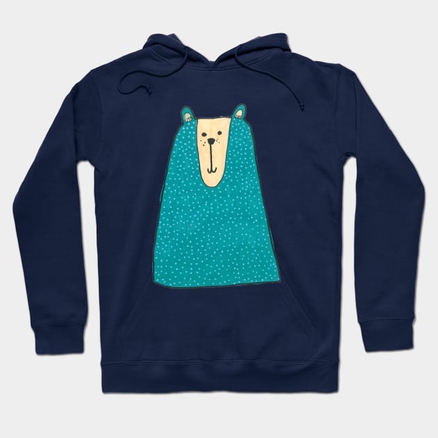 Blue Bear Hoodie by DoodlesAndStuff